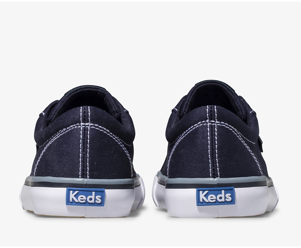 Kids Keds Sneakers - Jump Kick Canvas - Navy - 6891-OZJVA